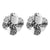 1 Pair Casual Vacation Flower Inlay Alloy Rhinestones Gold Plated Silver Plated Ear Studs