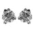 1 Pair Casual Vacation Flower Inlay Alloy Rhinestones Gold Plated Silver Plated Ear Studs