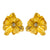 1 Pair Casual Vacation Flower Inlay Alloy Rhinestones Gold Plated Silver Plated Ear Studs