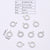 10 Pcs/Package 12*13.5Mm Hole 1~1.9Mm 304 Stainless Steel Gold Plated Flower Polished Pendant