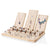 Minimalist Classic Style Solid Color Sponge Bamboo Wood Jewelry Rack