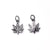 1Pc/Package 13.5X10.5Mm Hole 3~3.9Mm Copper Zircon Rose Gold Plated White Gold Plated Gold Plated Maple Leaf Polished Pendant