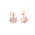 1Pc/Package 13.5X10.5Mm Hole 3~3.9Mm Copper Zircon Rose Gold Plated White Gold Plated Gold Plated Maple Leaf Polished Pendant