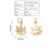 1Pc/Package 13.5X10.5Mm Hole 3~3.9Mm Copper Zircon Rose Gold Plated White Gold Plated Gold Plated Maple Leaf Polished Pendant