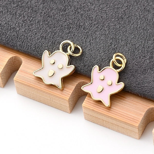 1 Pc/Package 16X12Mm Hole 3~3.9Mm Copper Gold Plated Grimace Polished Pendant
