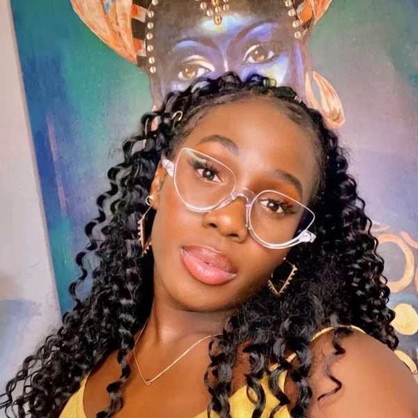 Minimalist Classic Style Solid Color Pc Butterfly Frame Half Frame Optical Glasses