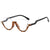 Minimalist Classic Style Solid Color Pc Butterfly Frame Half Frame Optical Glasses