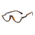Minimalist Classic Style Solid Color Pc Butterfly Frame Half Frame Optical Glasses