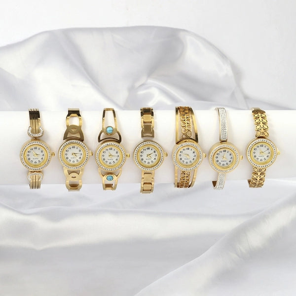 Elegant Solid Color Quartz Women'S Watches