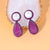 1 Pair Vintage Style Vacation Round Water Droplets Inlay Copper Pearl Zircon Drop Earrings