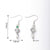 1 Pair/Package 34X18Mm 35X18Mm 36X18Mm Copper White Gold Plated Leaves Heart Shape Crown Polished Hook Earring Findings Earring Findings