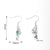 1 Pair/Package 34X18Mm 35X18Mm 36X18Mm Copper White Gold Plated Leaves Heart Shape Crown Polished Hook Earring Findings Earring Findings