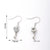 1 Pair/Package 34X18Mm 35X18Mm 36X18Mm Copper White Gold Plated Leaves Heart Shape Crown Polished Hook Earring Findings Earring Findings