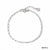 Modern Style Artistic Geometric 304 Stainless Steel Zircon 16K Gold Plated White Gold Plated Gold Plated Inlay Bracelets Anklet
