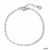 Modern Style Artistic Geometric 304 Stainless Steel Zircon 16K Gold Plated White Gold Plated Gold Plated Inlay Bracelets Anklet