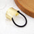 Women'S Minimalist Semicircle Rectangle Alloy Hair Tie