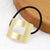 Women'S Minimalist Semicircle Rectangle Alloy Hair Tie