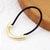 Women'S Minimalist Semicircle Rectangle Alloy Hair Tie