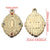 4 Pieces Per Pack 304 Stainless Steel Rhinestones Virgin Mary Color Block Pendant Jewelry Accessories