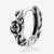 1 Pair Halloween Gothic Vintage Style Rose Twist Polishing 316L Stainless Steel Earrings