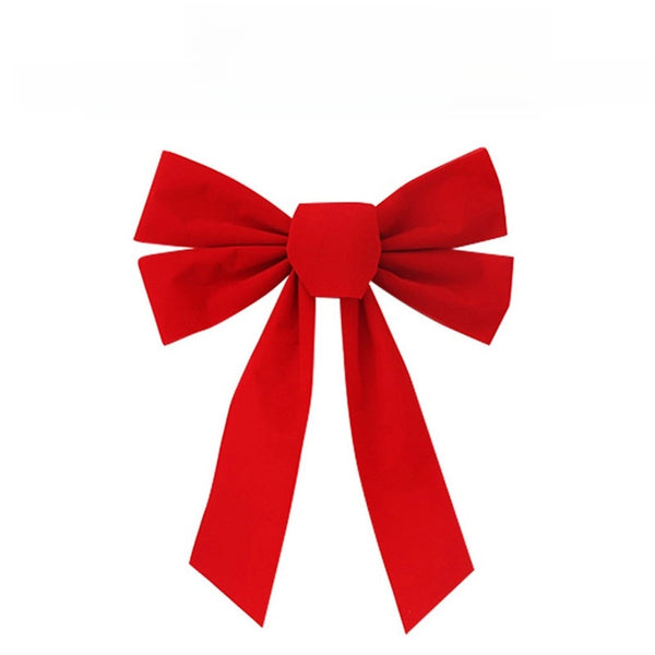 Christmas New Red Flannel Bow Christmas Decoration Valentine'S Day Bow Decorations Gift Packaging Ribbon