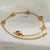 Ig Style Basic Heart Shape Solid Color 304 Stainless Steel Zircon 18K Gold Plated Bracelets Jewelry Set