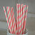 100 Pieces Birthday Fashion Stripe Paper Straw 1 Piece