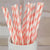 100 Pieces Birthday Fashion Stripe Paper Straw 1 Piece