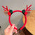 Christmas Christmas Wind Christmas Women'S Christmas Bell Flakes Elk Headdress