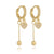 1 Pair Modern Style Classic Style Star Heart Shape Plating Inlay Copper Zircon Drop Earrings