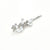 Women'S Shiny Ig Style Geometric Metal Inlay Rhinestones Hair Clip