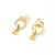 1 Pc/Package 22.5 X15 & 13X7Mm Hole 5~5.9Mm Copper Zircon 18K Gold Plated Simple Solid Color Polished Jewelry Buckle