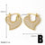 1 Pair Modern Style Minimalist Heart Shape Inlay Copper Zircon 18K Gold Plated Earrings Ear Studs