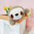 Cartoon Short Plush Soft Panda Plush Toy Doll Ornaments Pocket Animal Doll Doll Gift
