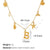 Beach Starfish 304 Stainless Steel Artificial Pearls 18K Gold Plated Polishing Inlay Pendant Necklace