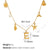Beach Starfish 304 Stainless Steel Artificial Pearls 18K Gold Plated Polishing Inlay Pendant Necklace
