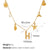 Beach Starfish 304 Stainless Steel Artificial Pearls 18K Gold Plated Polishing Inlay Pendant Necklace