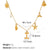Beach Starfish 304 Stainless Steel Artificial Pearls 18K Gold Plated Polishing Inlay Pendant Necklace