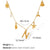 Beach Starfish 304 Stainless Steel Artificial Pearls 18K Gold Plated Polishing Inlay Pendant Necklace
