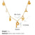 Beach Starfish 304 Stainless Steel Artificial Pearls 18K Gold Plated Polishing Inlay Pendant Necklace