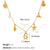Beach Starfish 304 Stainless Steel Artificial Pearls 18K Gold Plated Polishing Inlay Pendant Necklace