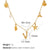 Beach Starfish 304 Stainless Steel Artificial Pearls 18K Gold Plated Polishing Inlay Pendant Necklace
