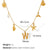 Beach Starfish 304 Stainless Steel Artificial Pearls 18K Gold Plated Polishing Inlay Pendant Necklace