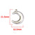 1 Piece 16.5*16.5Mm 16.5*21.5Mm 18*22.5Mm Hole 1~1.9Mm Hole 2~2.9Mm 304 Stainless Steel 18K Gold Plated Moon Heart Shape Solid Color Jewelry Accessories Pendant