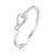 925 Sterling Silver Zircon Geometric Rings