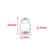 1 Piece 16.5*16.5Mm 16.5*21.5Mm 18*22.5Mm Hole 1~1.9Mm Hole 2~2.9Mm 304 Stainless Steel 18K Gold Plated Moon Heart Shape Solid Color Jewelry Accessories Pendant