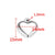1 Piece 16.5*16.5Mm 16.5*21.5Mm 18*22.5Mm Hole 1~1.9Mm Hole 2~2.9Mm 304 Stainless Steel 18K Gold Plated Moon Heart Shape Solid Color Jewelry Accessories Pendant