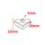 1 Piece 16.5*16.5Mm 16.5*21.5Mm 18*22.5Mm Hole 1~1.9Mm Hole 2~2.9Mm 304 Stainless Steel 18K Gold Plated Moon Heart Shape Solid Color Jewelry Accessories Pendant