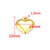 1 Piece 16.5*16.5Mm 16.5*21.5Mm 18*22.5Mm Hole 1~1.9Mm Hole 2~2.9Mm 304 Stainless Steel 18K Gold Plated Moon Heart Shape Solid Color Jewelry Accessories Pendant