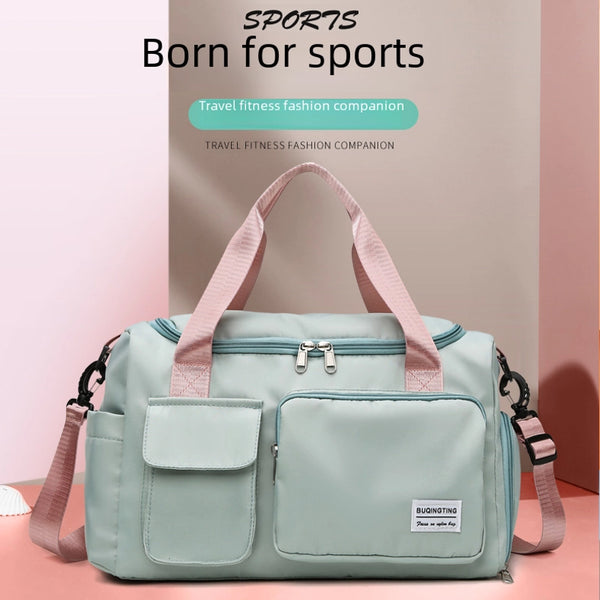Outdoor Sports Travel Bag Dry And Wet Separation Fitness Bag Large Capacity Luggage Bag Women'S Bag Yoga Bag Duffel Bag
